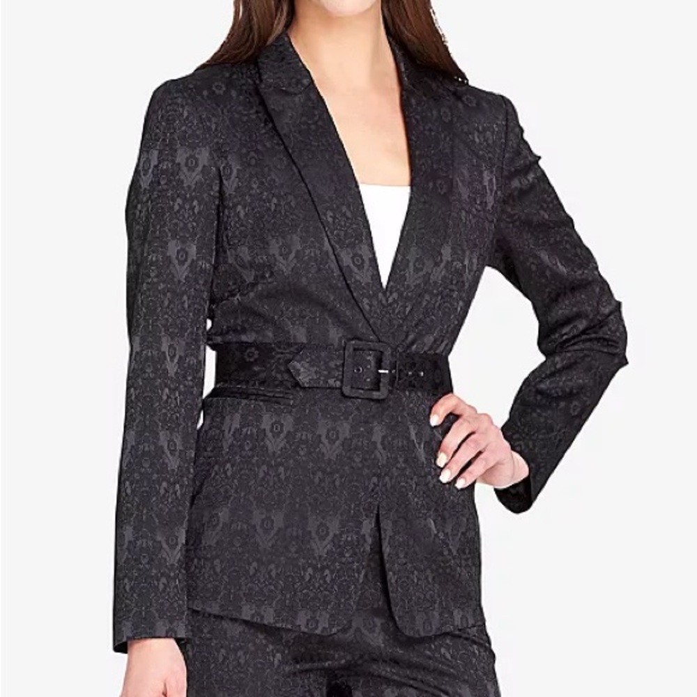 Tahari Jacquard Black Women's Blazer